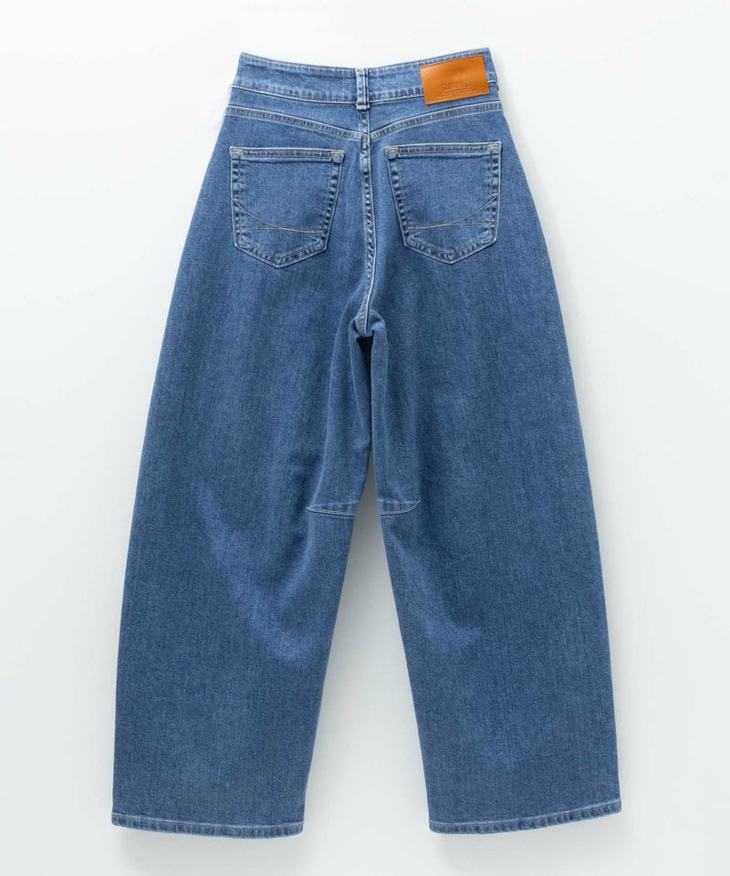 SOMETHING HANAタックカーブデニムパンツ レディース商品画像-8