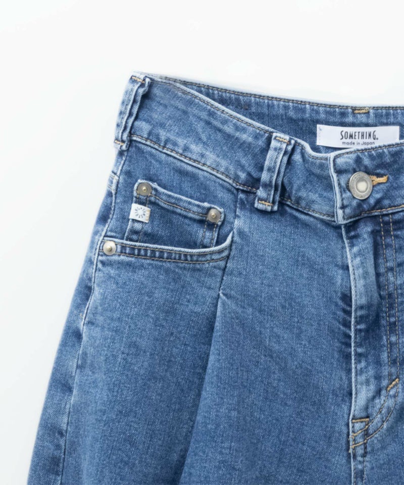 SOMETHING  HANAタックカーブデニムパンツ レディース商品画像-10