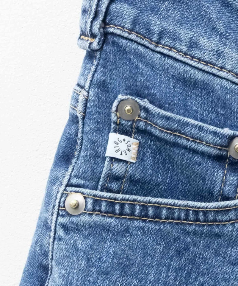 SOMETHING  HANAタックカーブデニムパンツ レディース商品画像-15