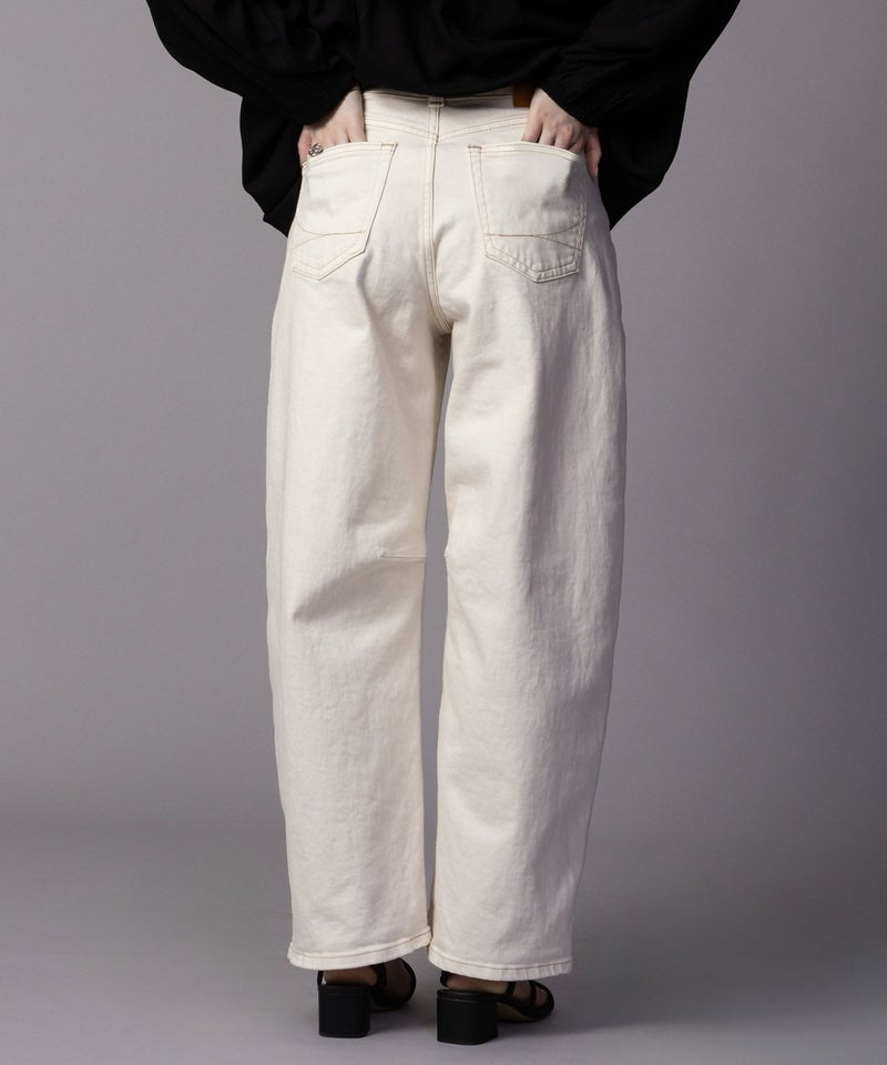 SOMETHING  HANAタックカーブデニムパンツ レディース商品画像-6