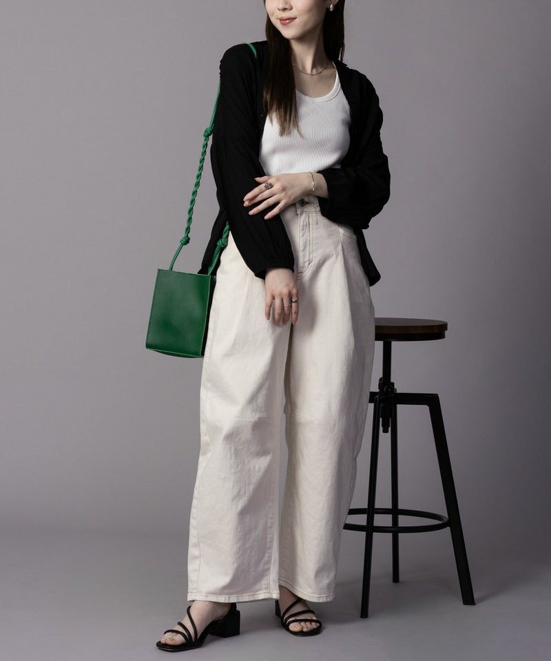 SOMETHING  HANAタックカーブデニムパンツ レディース商品画像-7