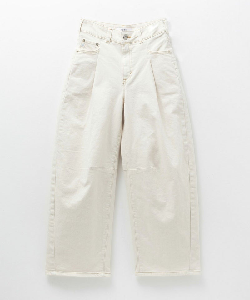 SOMETHING HANAタックカーブデニムパンツ レディース商品画像-8