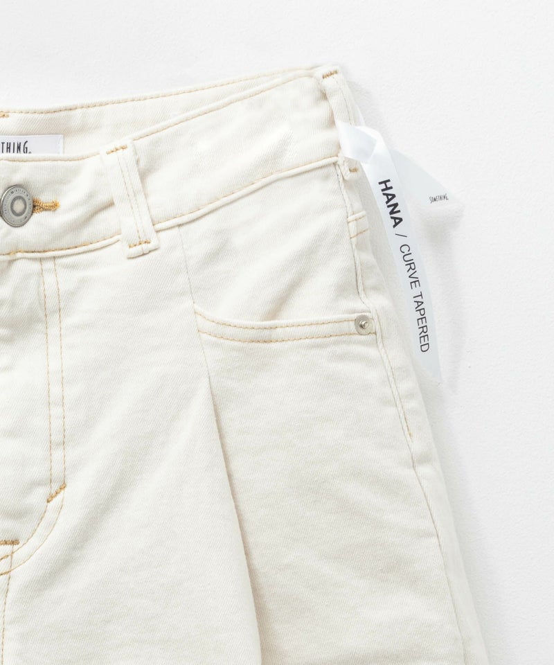 SOMETHING HANAタックカーブデニムパンツ レディース商品画像-12