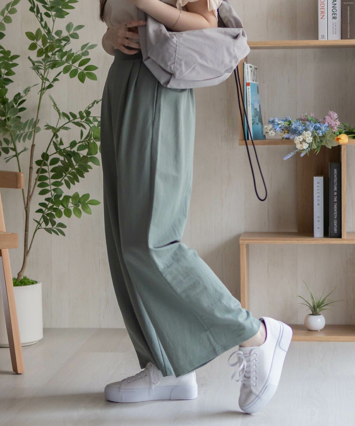 nAvy SARARI ワイドパンツ レディース