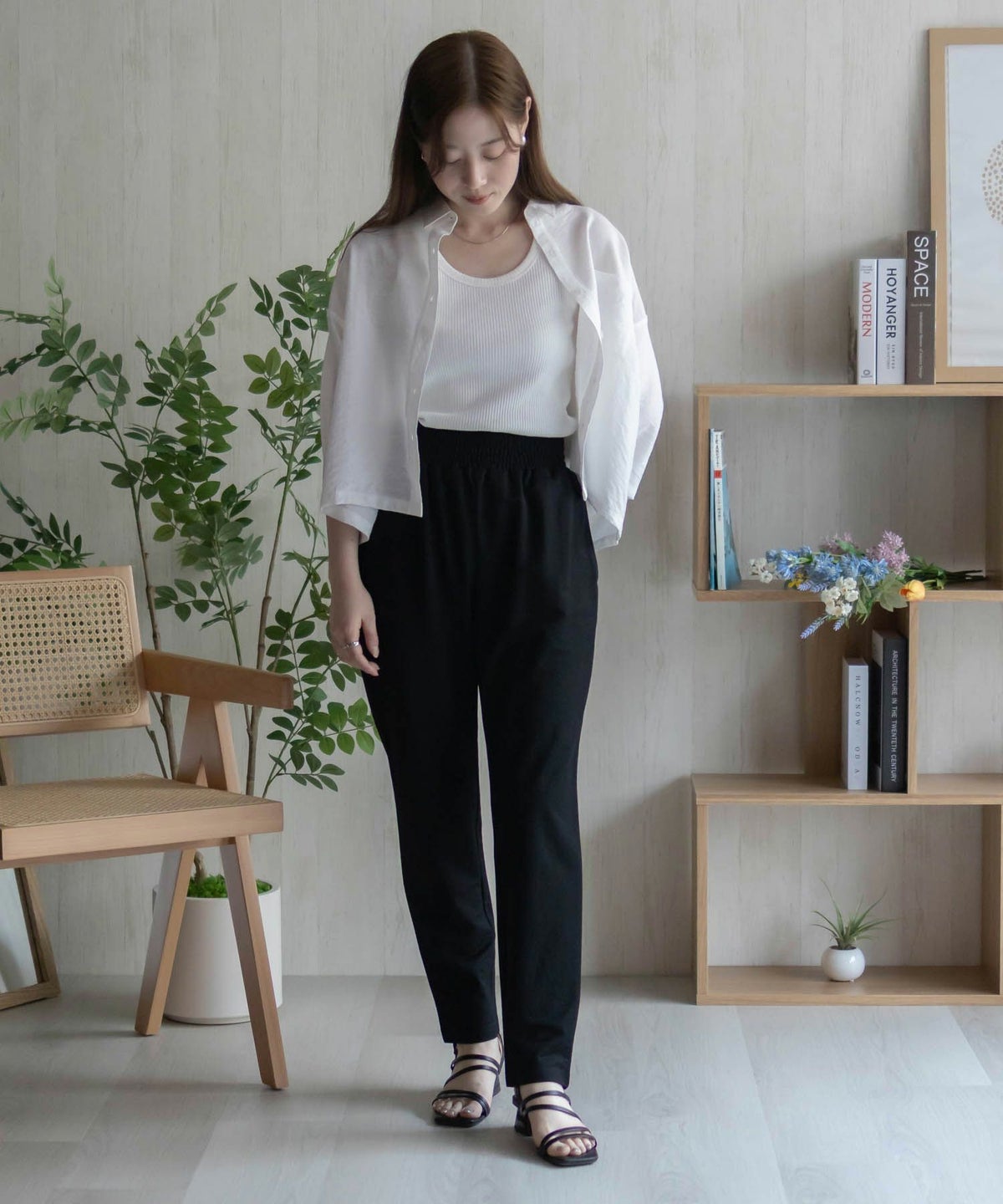 nAvy SARARI テーパードパンツ レディース