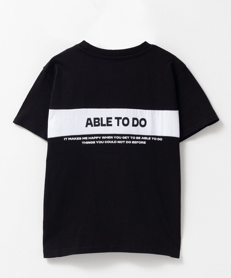 T-GRAPHICS 切り替えグラフィック半袖Tシャツ キッズ メール便 対応商品商品画像-4