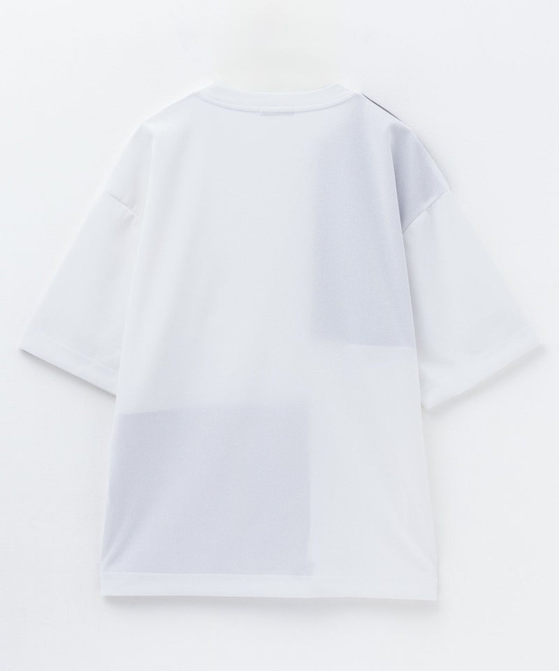 URBAN COLLECTION  カットジョーゼット 布帛パネル切替テーパードTシャツ メンズ メール便 対応商品商品画像-16