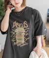 DISCUS プリントビッグTシャツ バーガー レディース メール便 対応商品商品サムネイル-2