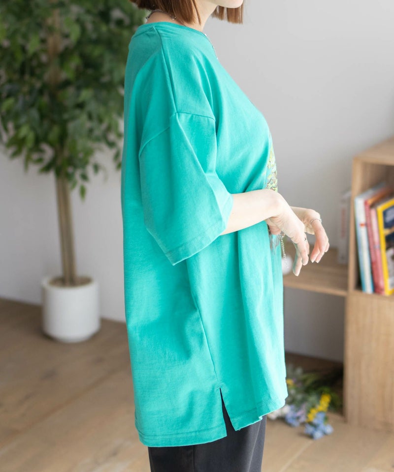 DISCUS プリントビッグTシャツ バーガー レディース メール便 対応商品商品画像-7