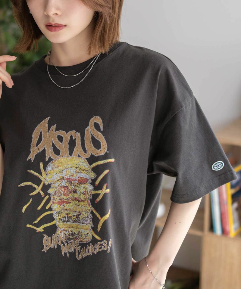 DISCUS プリントビッグTシャツ バーガー レディース メール便 対応商品商品画像-11