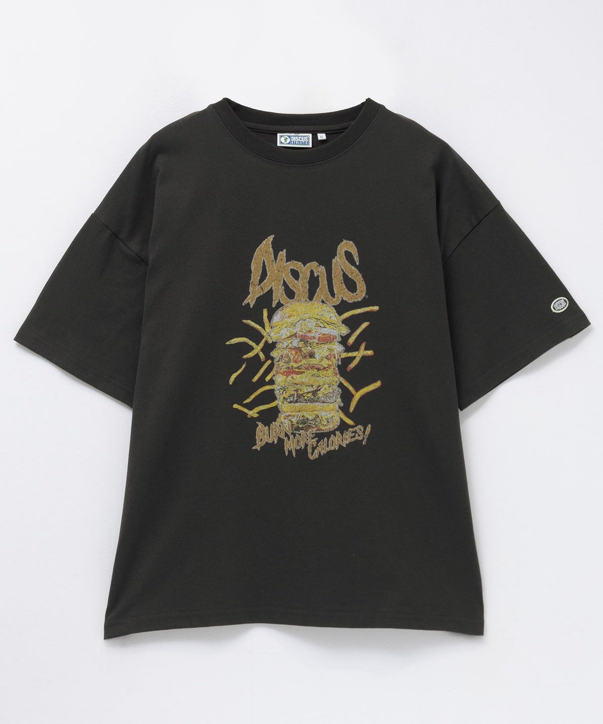 DISCUS プリントビッグTシャツ バーガー レディース ネコポス 対応商品