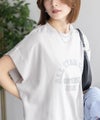 CONVERSE ポンチ素材 ボックスシルエットTシャツ レディース ネコポス 対応商品