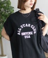 CONVERSE ポンチ素材 ボックスシルエットTシャツ レディース メール便 対応商品商品サムネイル-4