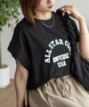 CONVERSE  ポンチ素材 ボックスシルエットTシャツ レディース メール便 対応商品商品サムネイル-6
