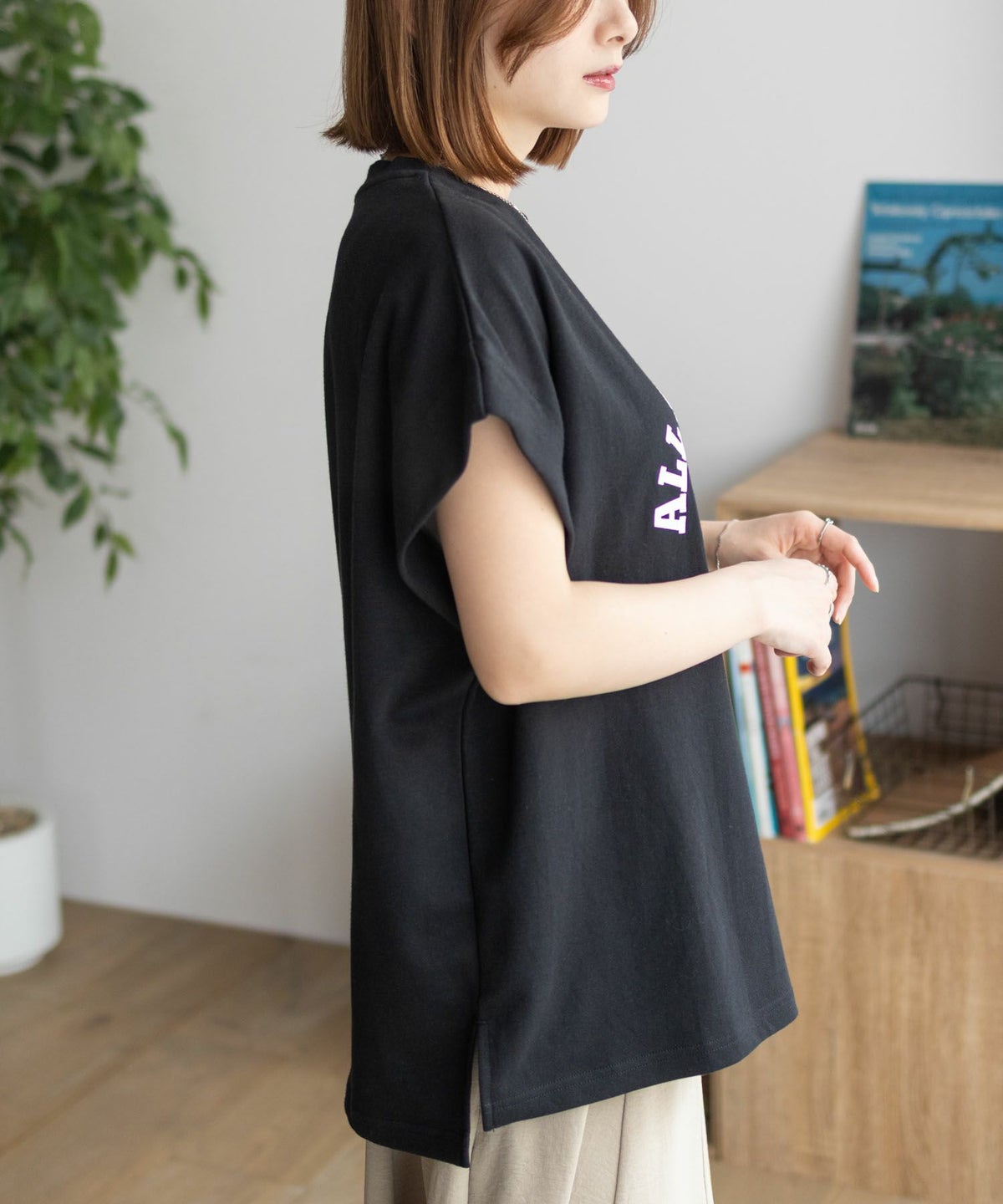 CONVERSE ポンチ素材 ボックスシルエットTシャツ レディース ネコポス 対応商品