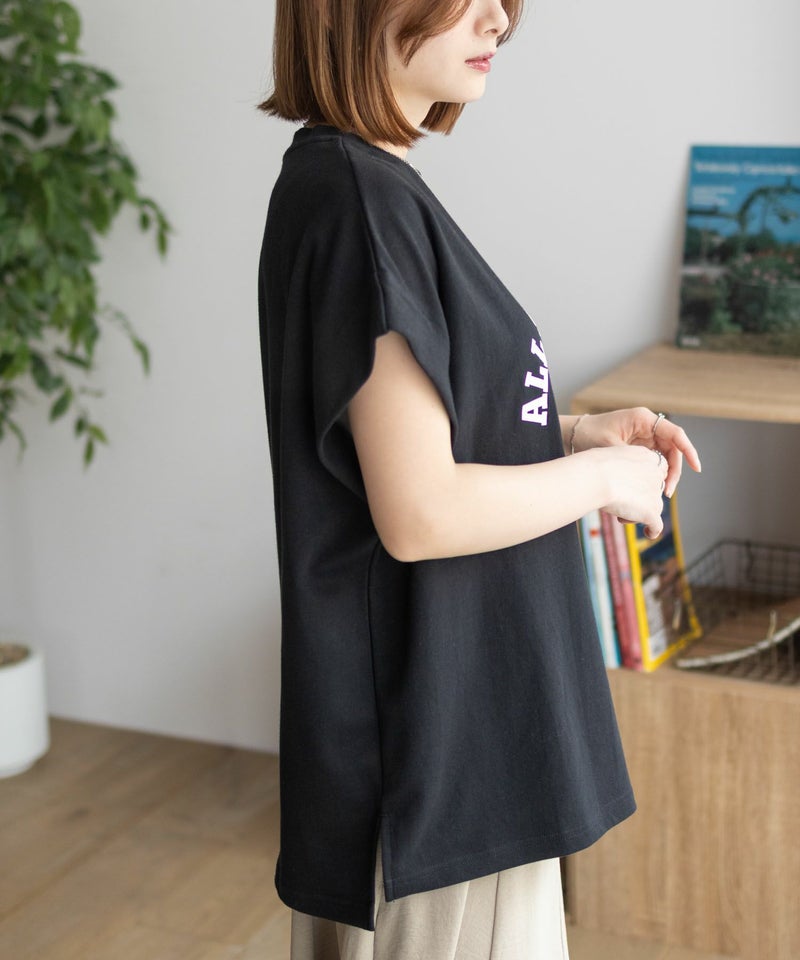 CONVERSE  ポンチ素材 ボックスシルエットTシャツ レディース メール便 対応商品商品画像-7