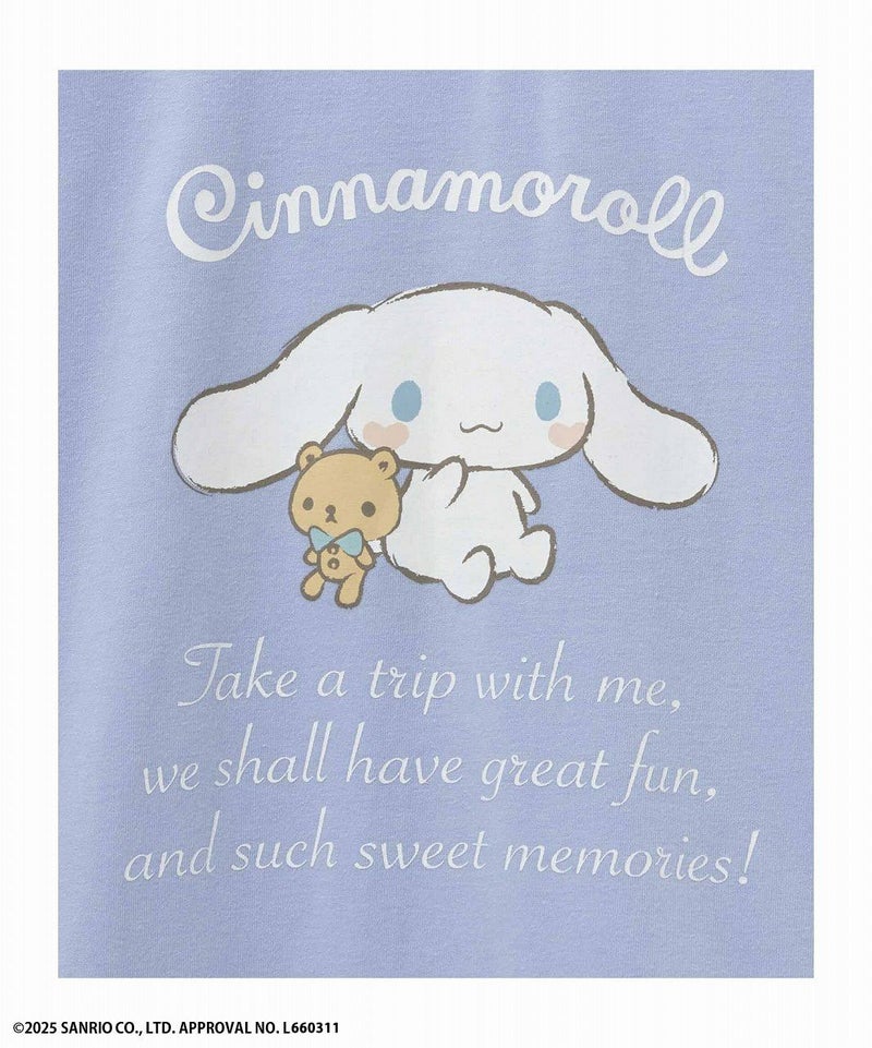 サンリオキャラクターズ シナモロール プリントTシャツ キッズ メール便 対応商品商品画像-3