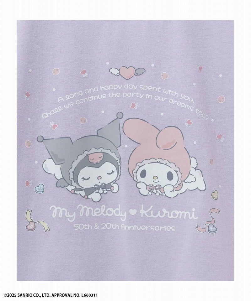 サンリオキャラクターズ クロミ マイメロディ 周年Tシャツ キッズ メール便 対応商品商品画像-6