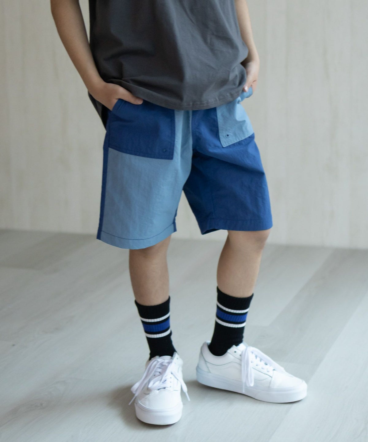 NAVY 水陸両用ナイロンショートパンツ キッズ