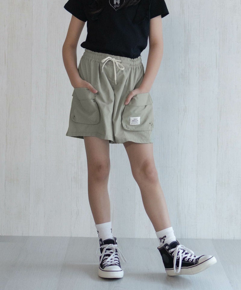 NAVY SARARI 水陸両用カーゴキュロット キッズ メール便 対応商品商品画像-5