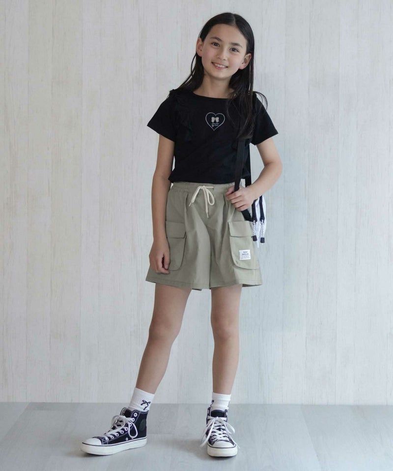 NAVY SARARI 水陸両用カーゴキュロット キッズ メール便 対応商品商品画像-9