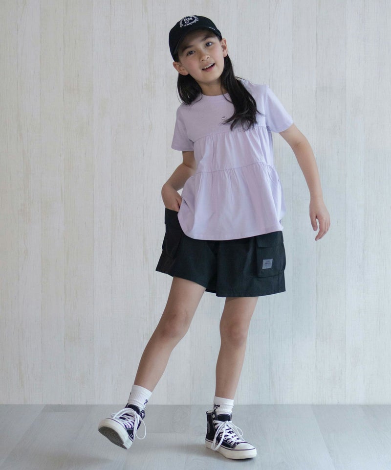 NAVY SARARI 水陸両用カーゴキュロット キッズ メール便 対応商品商品画像-13