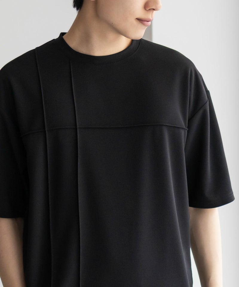 URBAN COLLECTION  AIR Smoosy カットジョーゼットピンタックテーパードTシャツ メンズ メール便 対応商品商品画像-5