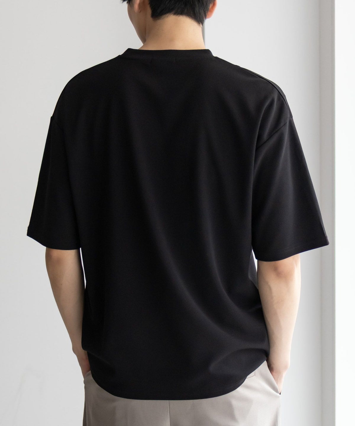 URBAN COLLECTION AIR Smoosy カットジョーゼットピンタックテーパードTシャツ メンズ ネコポス 対応商品