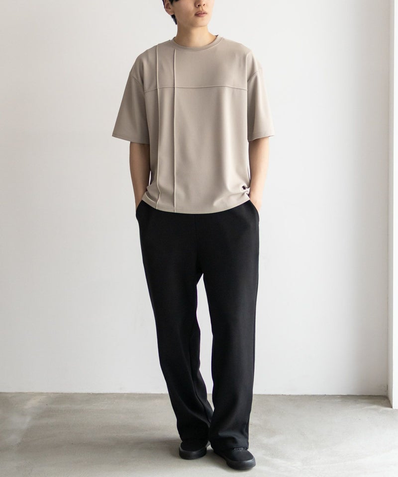 URBAN COLLECTION  AIR Smoosy カットジョーゼットピンタックテーパードTシャツ メンズ メール便 対応商品商品画像-14