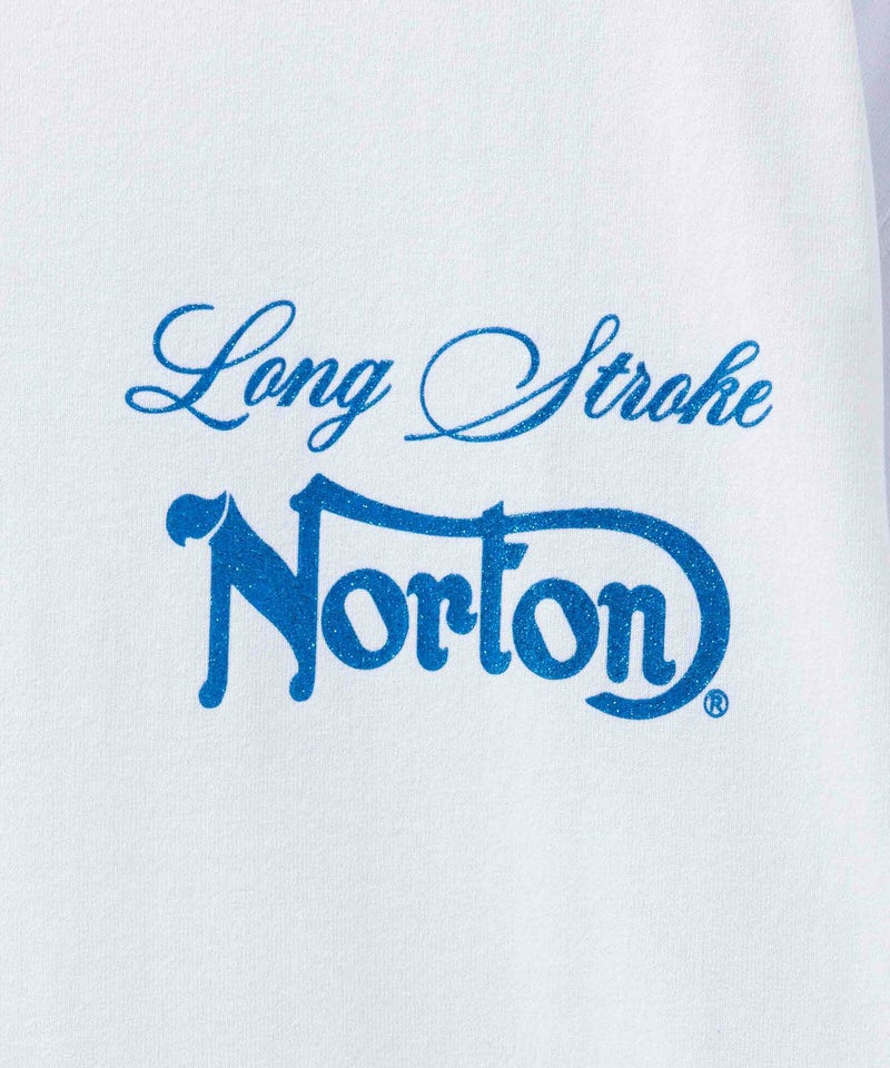 Norton ブルーラメプリントTシャツ メンズ商品画像-7