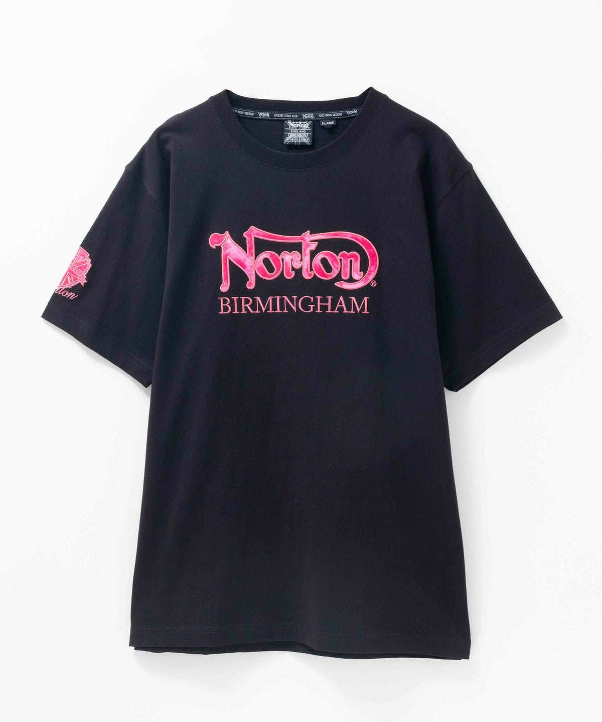 Norton ピンクフェザーワッペンTシャツ メンズ