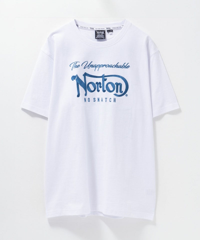 Norton  ブルーワッペン刺繍Tシャツ メンズ商品画像-5