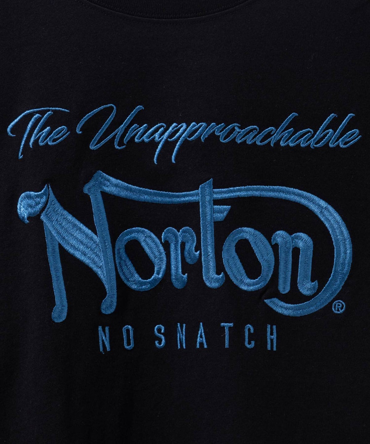 Norton ブルーワッペン刺繍Tシャツ メンズ