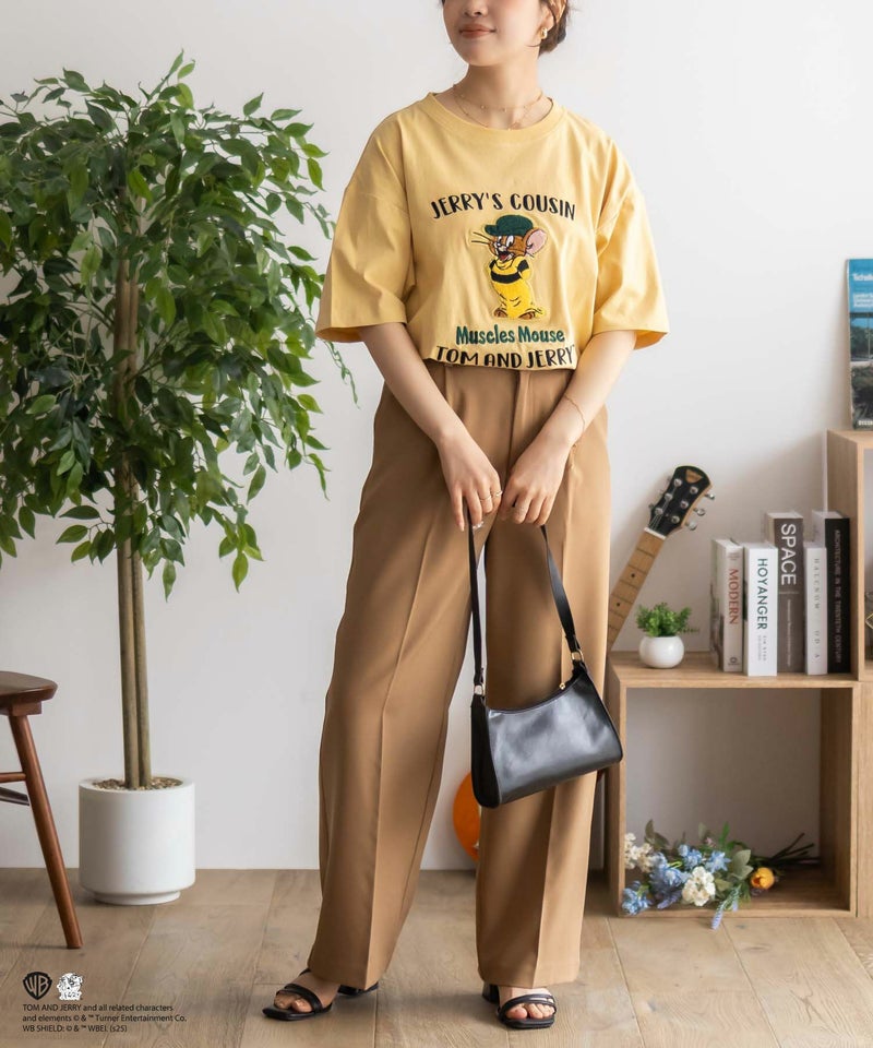Tom and Jerry サガラ刺繍Tシャツ レディース メール便 対応商品商品画像-22