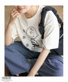 PEANUTS SNOOPY 刺繍プリントTシャツ レディース メール便 対応商品商品サムネイル-2