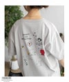 PEANUTS SNOOPY 刺繍プリントTシャツ レディース メール便 対応商品商品サムネイル-17