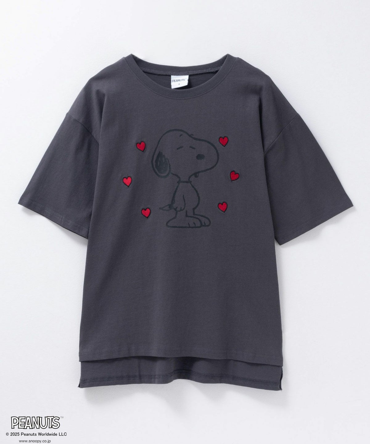 PEANUTS SNOOPY 刺繍プリントTシャツ レディース ネコポス 対応商品