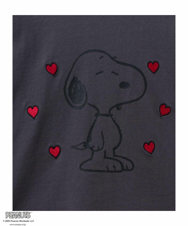 PEANUTS SNOOPY 刺繍プリントTシャツ レディース メール便 対応商品商品画像-31