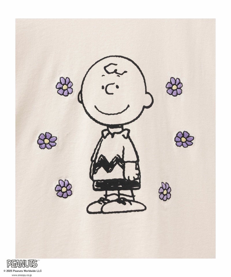 PEANUTS SNOOPY 刺繍プリントTシャツ レディース メール便 対応商品商品画像-32