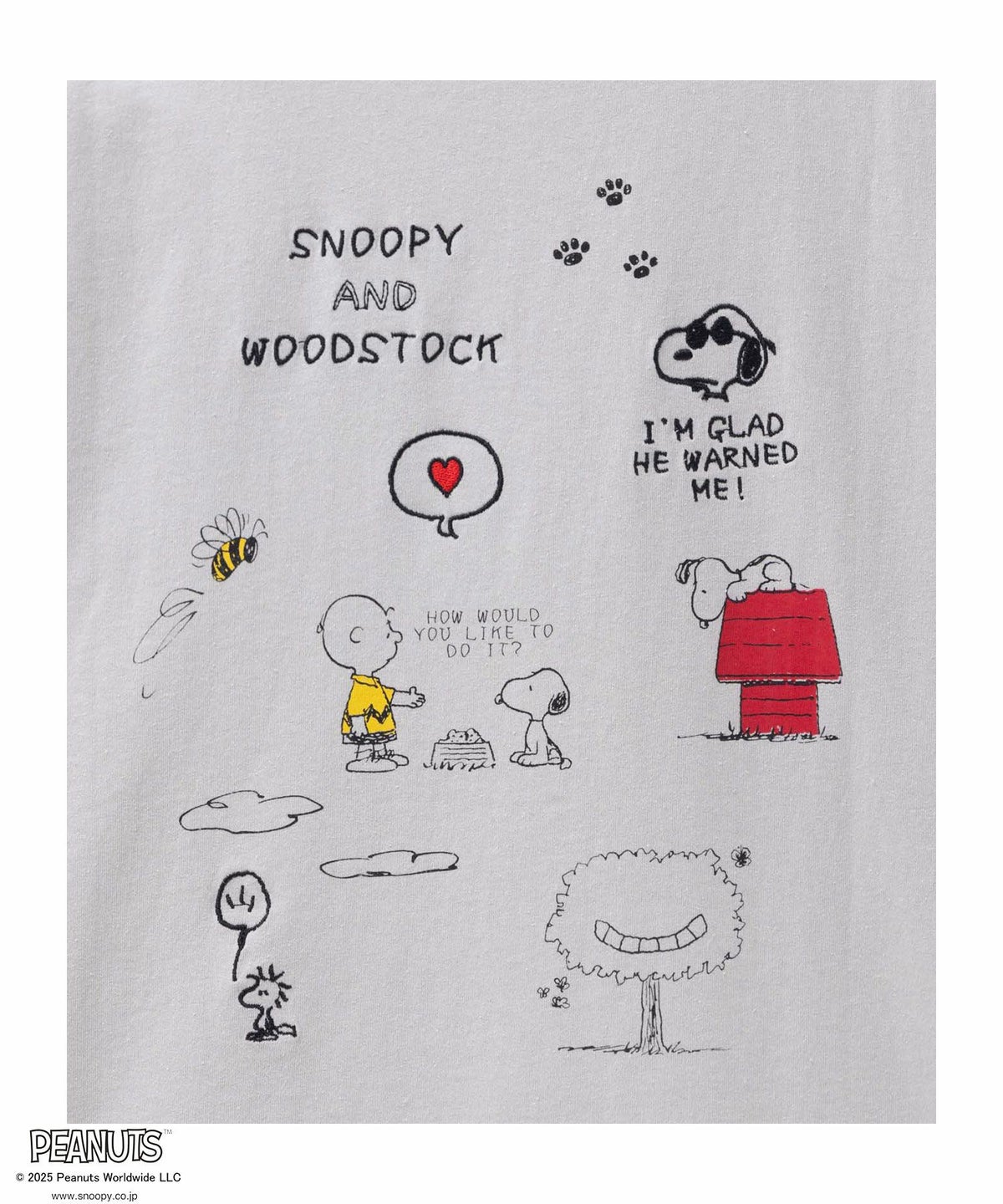 PEANUTS SNOOPY 刺繍プリントTシャツ レディース ネコポス 対応商品