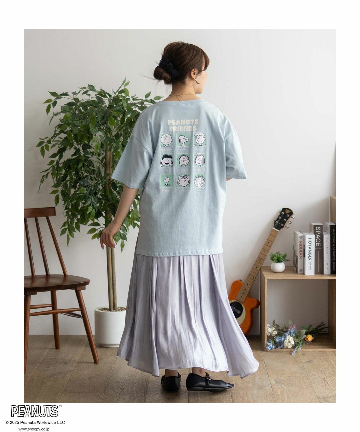 PEANUTS SNOOPY 刺繍プリントTシャツ レディース ネコポス 対応商品