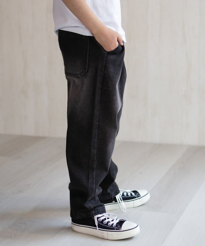 デニムバレルレッグパンツ キッズ商品画像-5