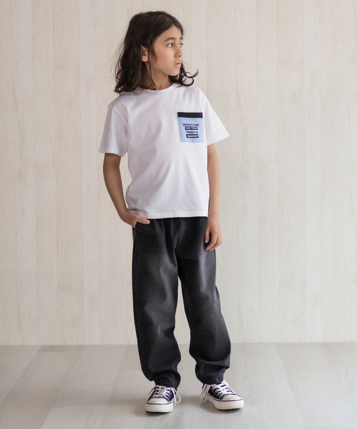 デニムバレルレッグパンツ キッズ