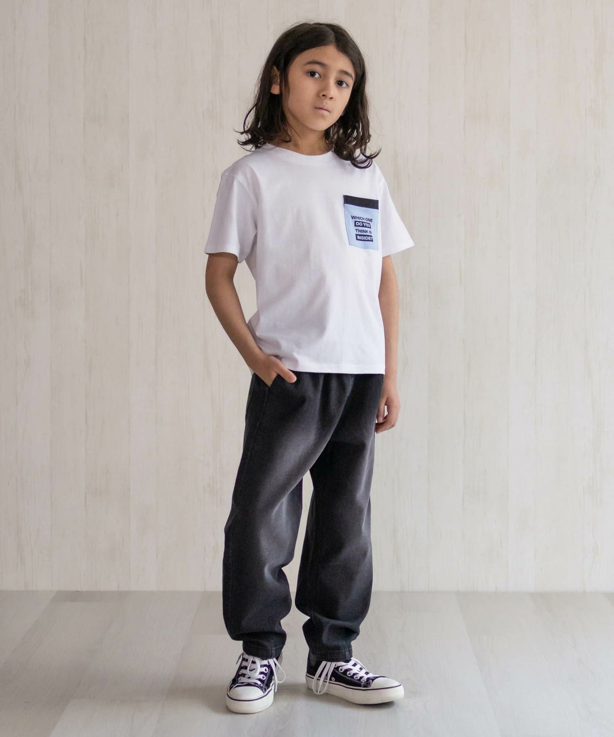 デニムバレルレッグパンツ キッズ