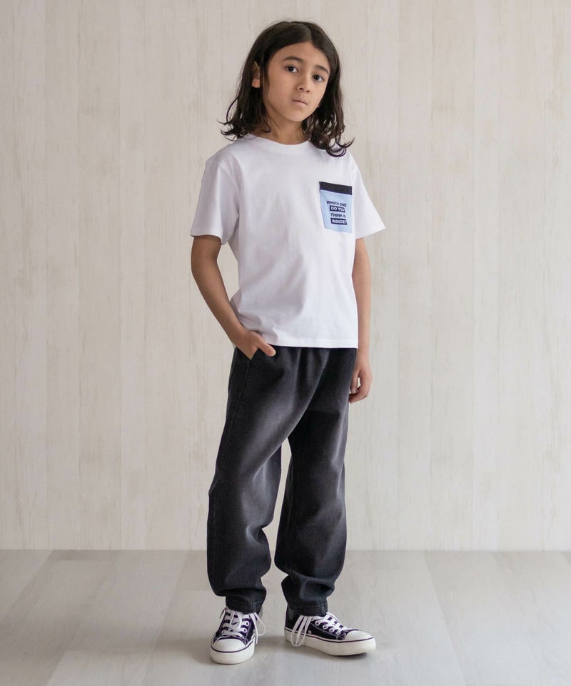 デニムバレルレッグパンツ キッズ商品画像-19