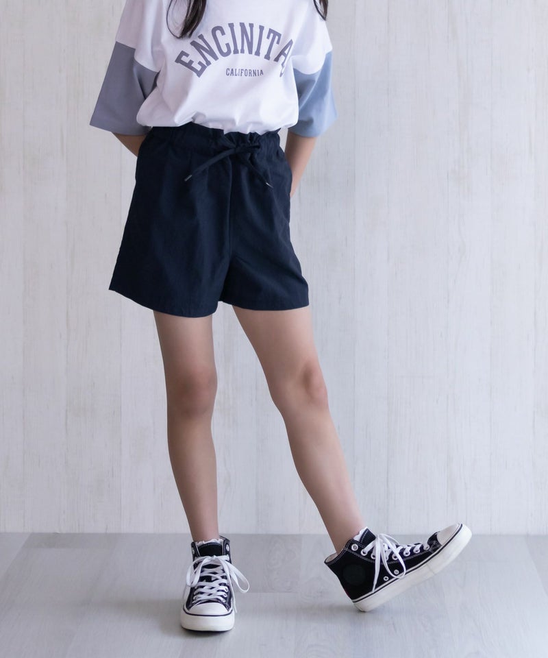 NAVY  水陸両用ガーリーナイロンショートパンツ キッズ商品画像-4