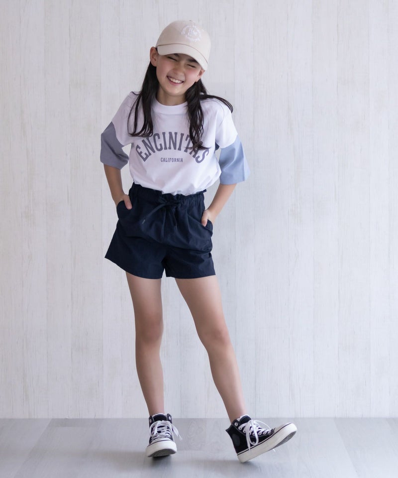 NAVY  水陸両用ガーリーナイロンショートパンツ キッズ商品画像-19