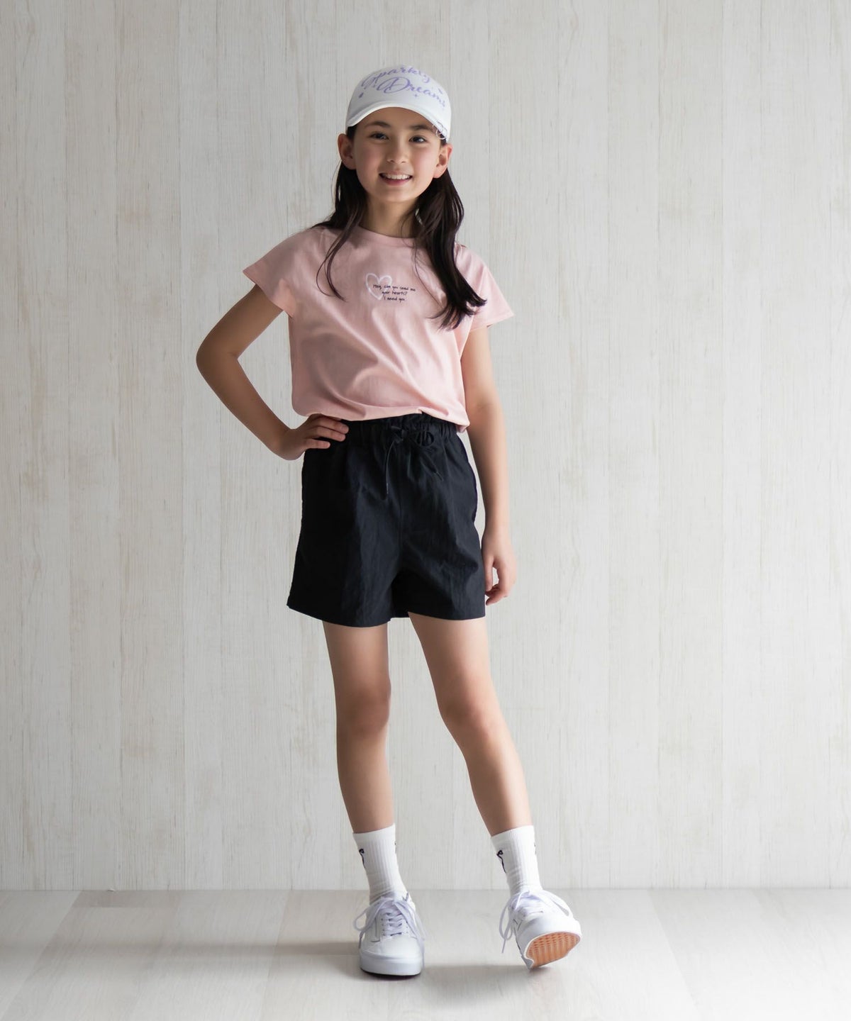 NAVY 水陸両用ガーリーナイロンショートパンツ キッズ