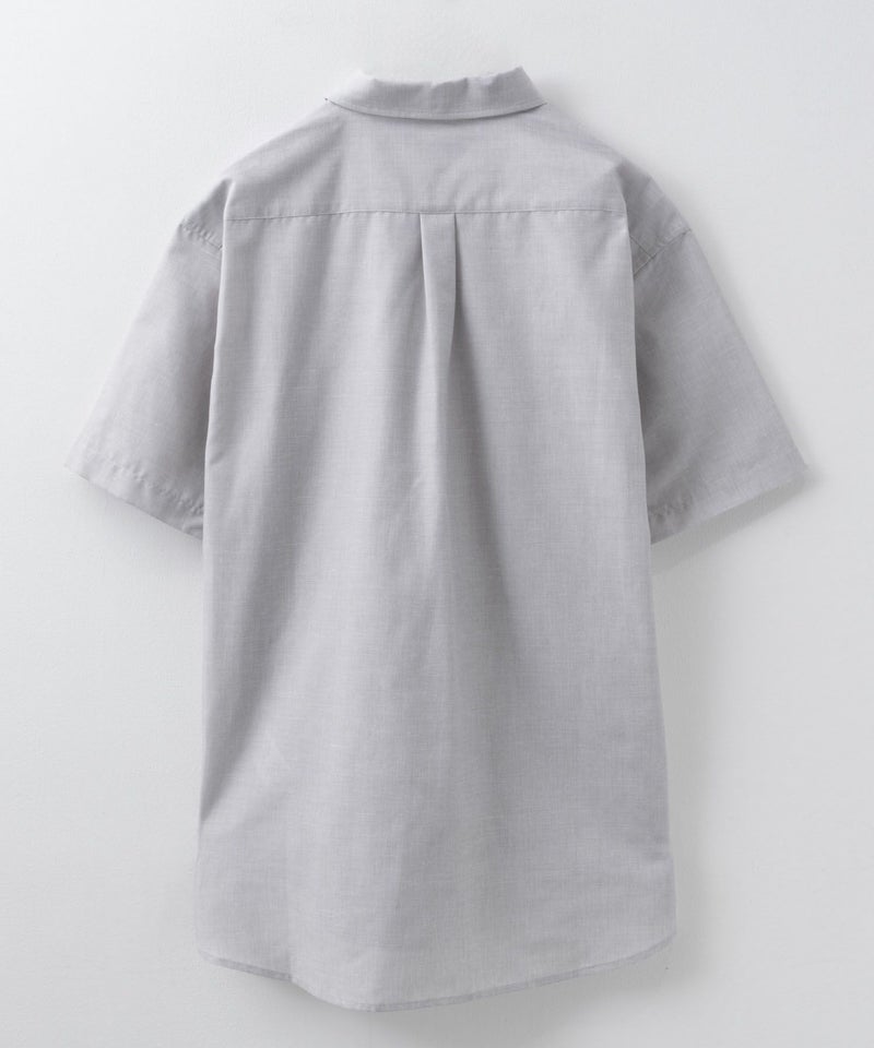 NAVY  COOLMAX リネン混ボタンダウン半袖シャツ メンズ商品画像-30