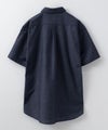 NAVY  COOLMAX リネン混ボタンダウン半袖シャツ メンズ商品サムネイル-34